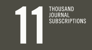 11,000 journals to subscribe to