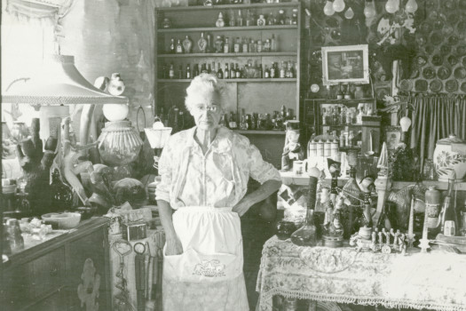 Tressa "Grandma" Prisbrey photo at her home in Simi Valley